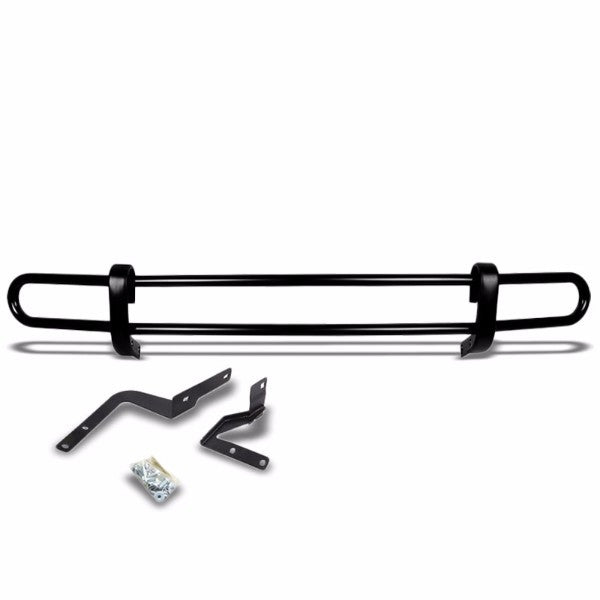 Black Mild Steel 1.25" Double Round Bar Rear Bumper Guard For Honda 07-11 CR-V RE-Exterior-BuildFastCar