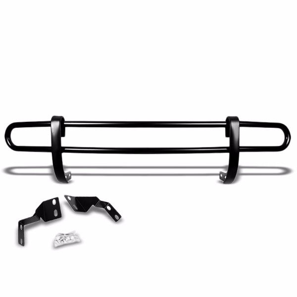 Black Mild Steel 1.25" Double Round Bar Rear Bumper Guard For Honda 05-10 Odyssey RL V6 3.5L-Exterior-BuildFastCar
