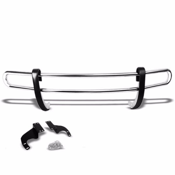 Stainless Steel 1.25" Double Round Bar Rear Bumper Guard For Acura 07-13 MDX YD2 Base 3.7L-Exterior-BuildFastCar