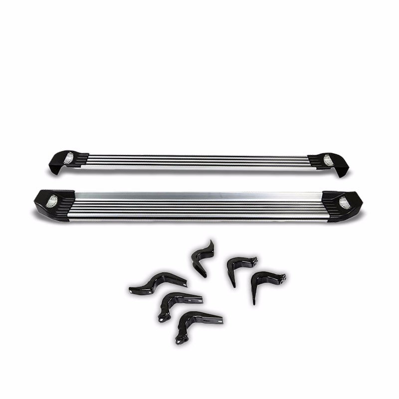 Metal Ridgeline w/Light Running Board Nerf Bar 07-14 Toyota FJ Cruiser XJ10 BFC-RUNB-TG001-ALU