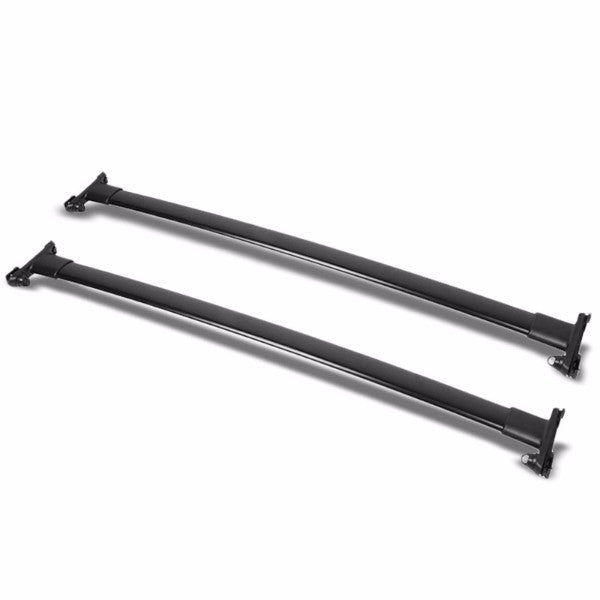 Black Aluminum Roof Rack Crossbar Top Luggage/Bag Cargo Rail for Ford 11-15 Explorer-Exterior-BuildFastCar