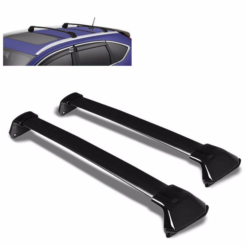 Black OE Factory Style Aluminum Top Roof Rack Crossbar/Rail for Honda 12-15 CRV-Exterior-BuildFastCar