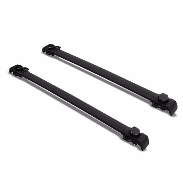 Black Aluminum Roof Rack Crossbar Top Luggage/Bag Cargo Rail for Dodge 09-17 Journey-Exterior-BuildFastCar