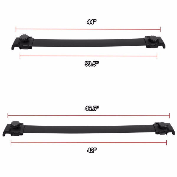 Black Aluminum Roof Rack Crossbar Top Luggage/Bag Cargo Rail for Dodge 09-17 Journey-Exterior-BuildFastCar