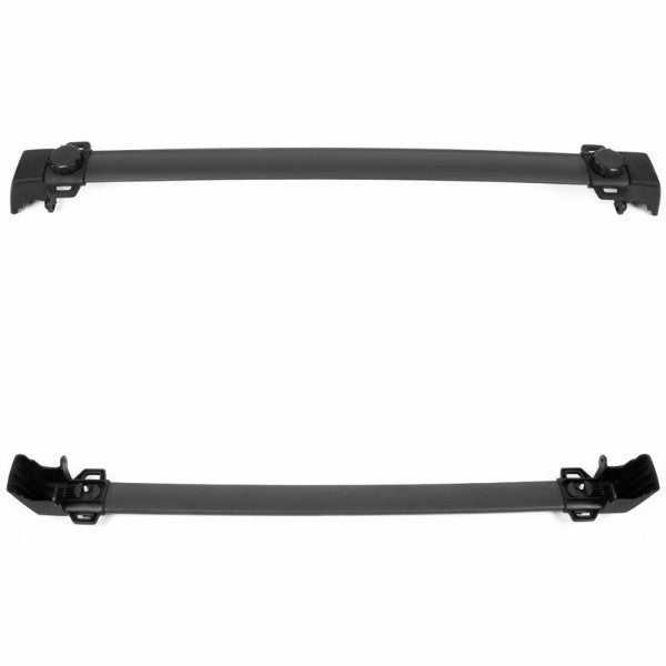 Black Aluminum Roof Rack Crossbar Top Luggage/Bag Cargo Rail for Jeep 11-16 Compass-Exterior-BuildFastCar