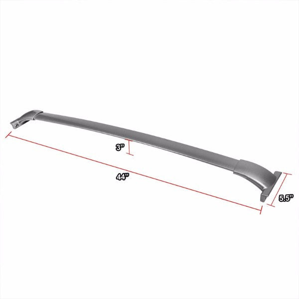 Silver Aluminum Roof Rack Crossbar Top Luggage/Bag Cargo Rail for Nissan 13-15 Pathfinder-Exterior-BuildFastCar