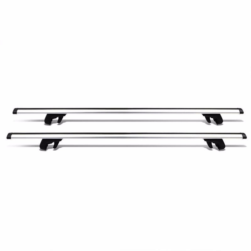52" Aluminum Roof Rack Top Crossbar Luggage/Bag Aero Bar Rail+Lock For Car/Suv-Exterior-BuildFastCar