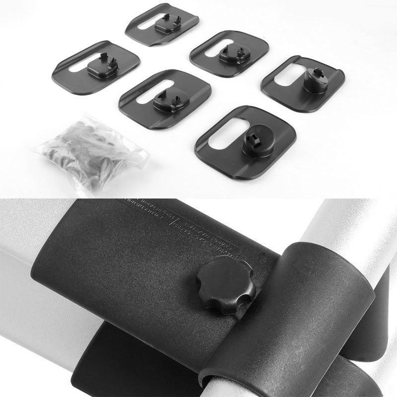 Chrome Aluminum Roof Rack Top Cargo Luggage Basket/Carrier+Crossbar For Toyota 07-14 FJ Cruiser-Exterior-BuildFastCar