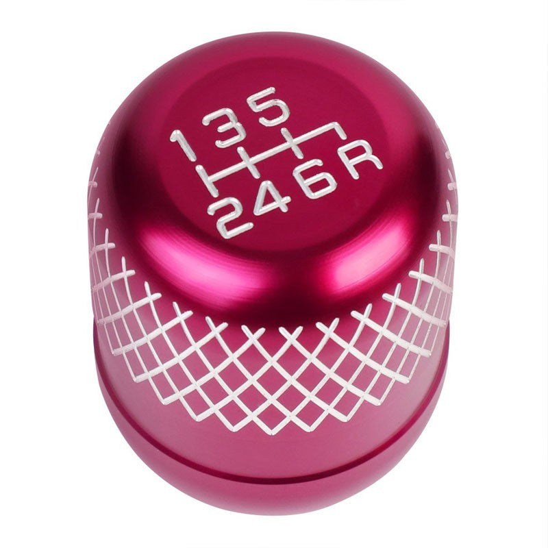 M8/M10/M12 Thread Pink 6-Speed MT Aluminum Netted Design Short Throw Racing Shift Knob+Reverse-Interior-BuildFastCar