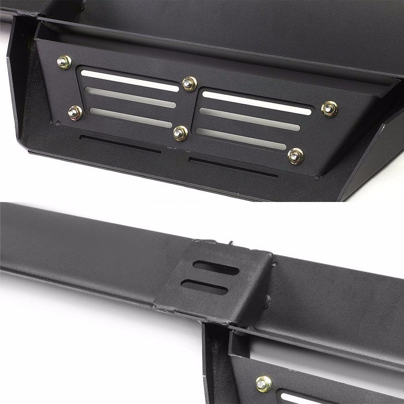 Black Step-Down Running Board Nerf Bar 15+ F-150 P552 P702 Crew Cab BFC-RUNB-G222-0009