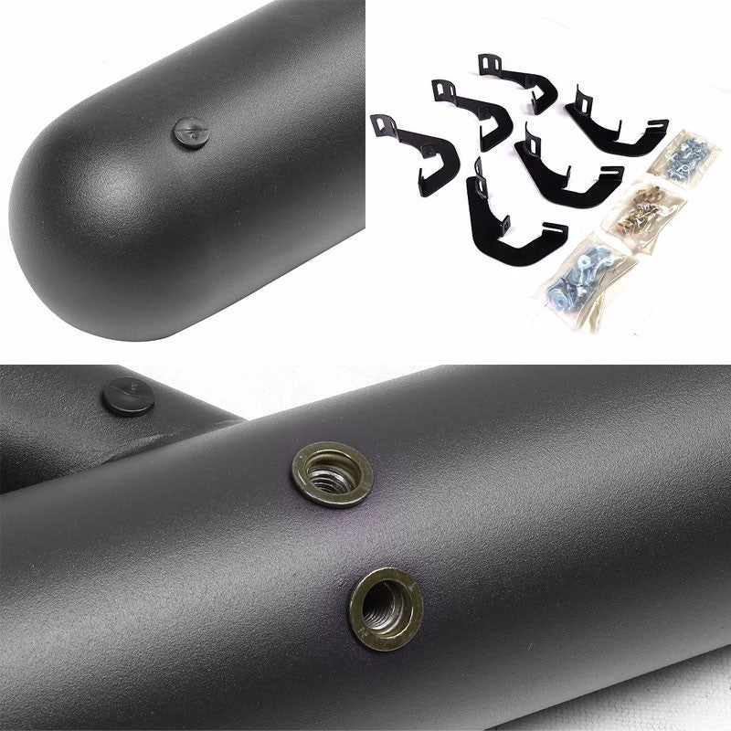 Black Straight Sidestep Running Board Nerf Bar 07-18 Sierra 1500 Extended Cab BFC-RUNB-GBP-0001