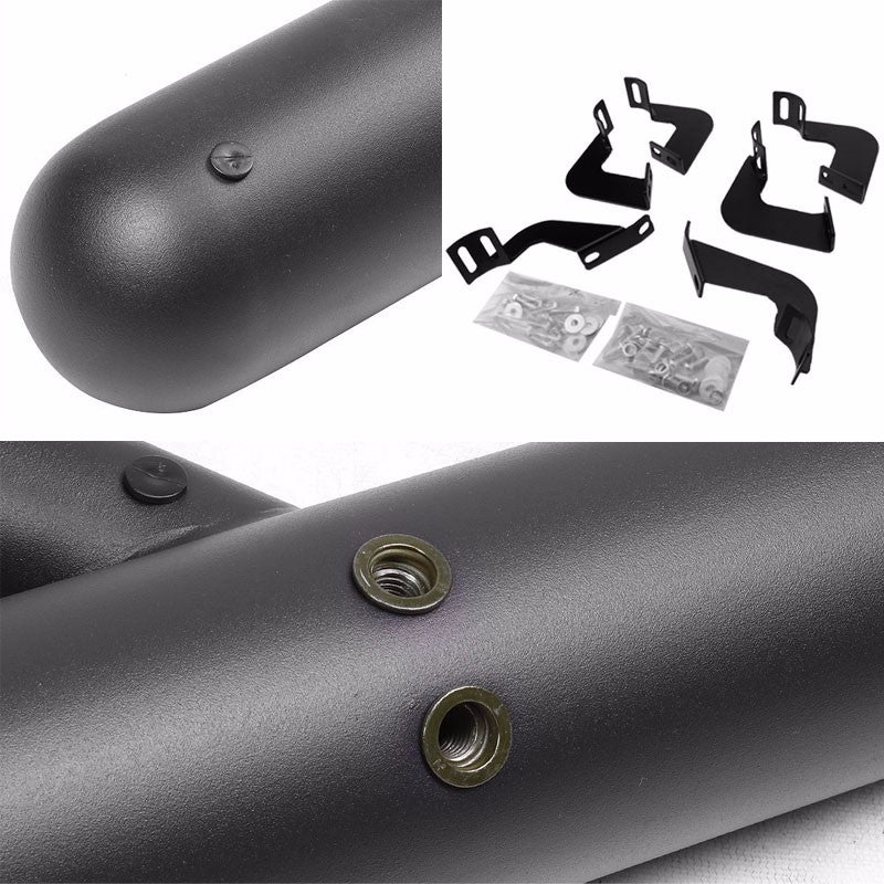 Black Straight Sidestep Running Board Nerf Bar 07-21 Tundra XK50 Crew Cab BFC-RUNB-GBP-0011