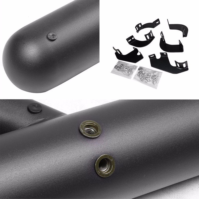 Black Straight Sidestep Running Board Nerf Bar 05-22 Tacoma Extended Cab BFC-RUNB-GBP-0012