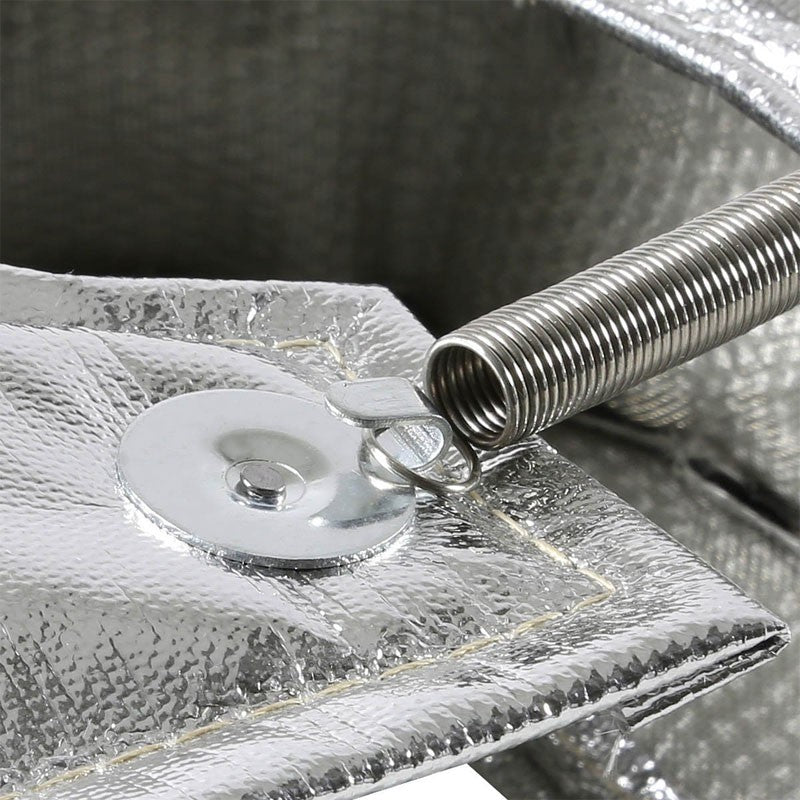 Chrome Turbo/Turbocharger Heat Shield/Wrap Blanket for T3 T25 T28 GT35 GT37 CT28-Performance-BuildFastCar