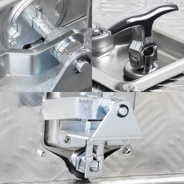 36"x18"x17" ALU Truck/Pickup/Trailer Trunk Utility Storage Flat Tool Box+Lock-Exterior-BuildFastCar