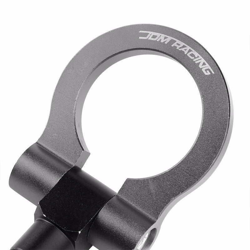 Gunmetal M15.8xP3.175 Billet Aluminum Front/Rear Race Tow Hook Ring For BMW 3/5-Exterior-BuildFastCar