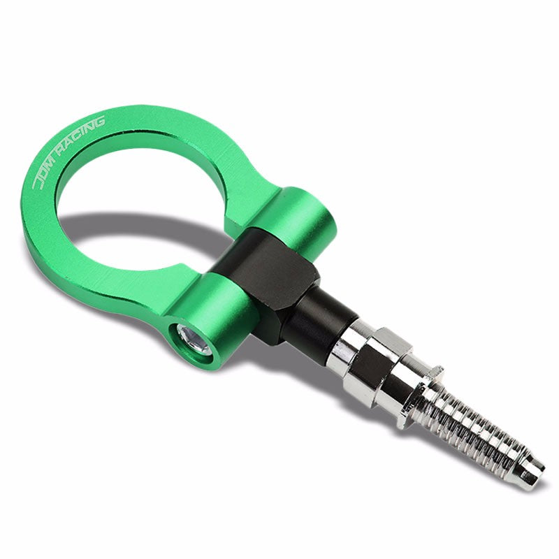 Green M15.8xP3.175 Billet Aluminum Front/Rear Race Tow Hook Ring For BMW 3/5/7-Exterior-BuildFastCar