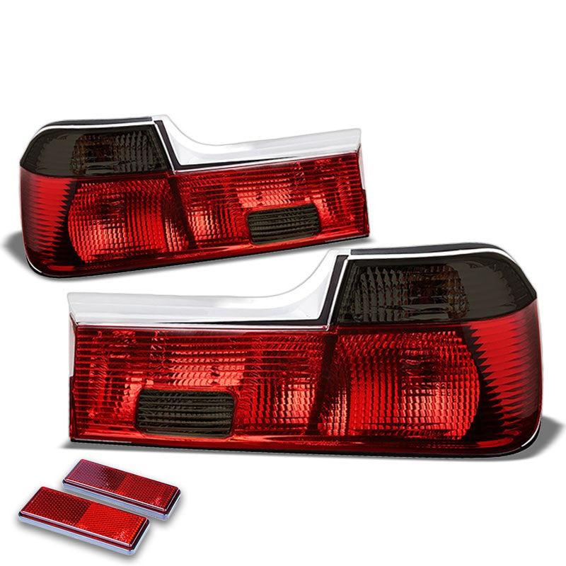 Red/Smoke Lens Rear Signal Brake Tail Light For BMW 88-94 E32 Base 7-Series-Exterior-BuildFastCar