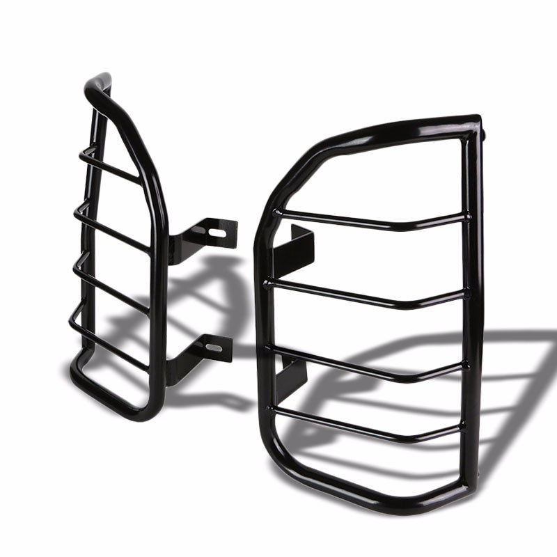 Black Coated Steel Tail Light/Lamp Cage Guard Cover For Nissan 05-15 Xterra-Exterior-BuildFastCar