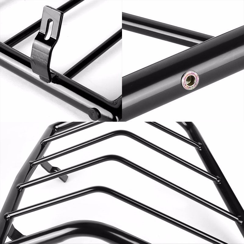 Black Coated Steel Tail Light/Lamp Cage Guard For Jeep 05-10 Grand Cherokee-Exterior-BuildFastCar