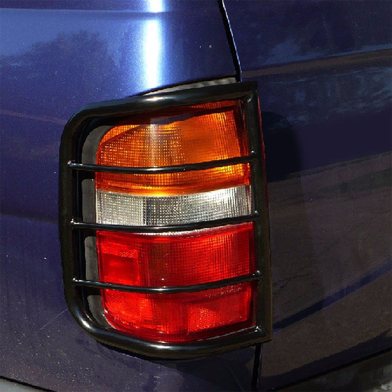 Black Coated Steel Tail Light/Lamp Cage Guard For Jeep 05-10 Grand Cherokee-Exterior-BuildFastCar
