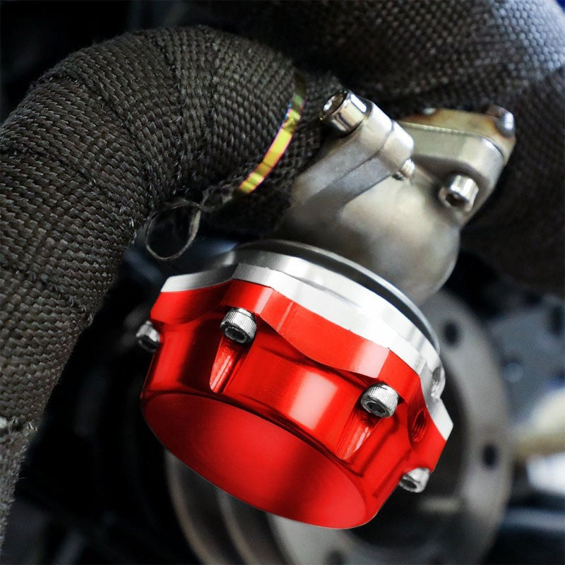 Universal T3 Red 38mm JDM Turbo Manifold Boost Wastegate+Dump Valve+7 PSI Spring