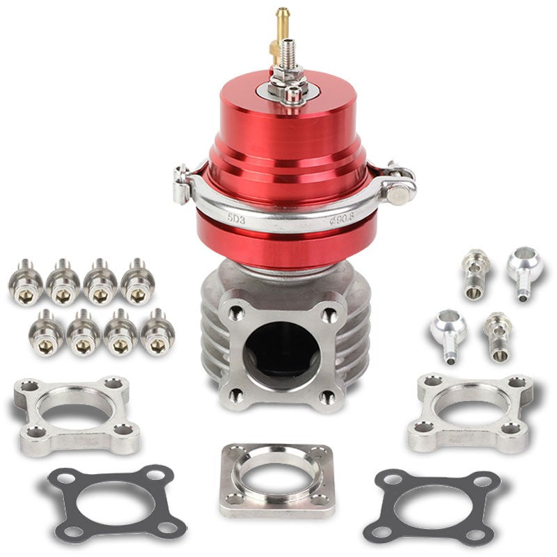 Red Universal 46mm 14PSI 4-Bolt On Turbocharger External Wastegate Spring T11