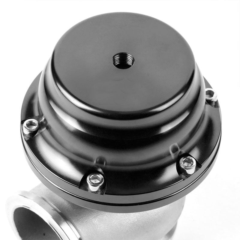 Black 44mm 14 PSI V-Band Turbo Boost Exhaust Manifold External Wastegate+Dump Pipe Valve+Ring-Performance-BuildFastCar