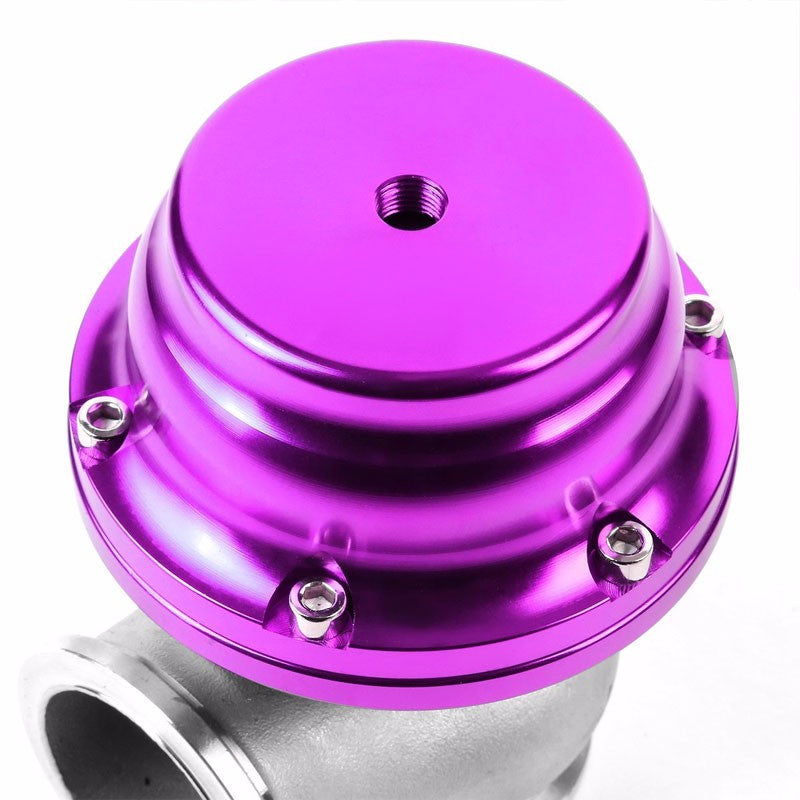 Purple 44mm 14 PSI V-Band Turbo Boost Exhaust Manifold External Wastegate+Dump Pipe Valve+Ring-Performance-BuildFastCar