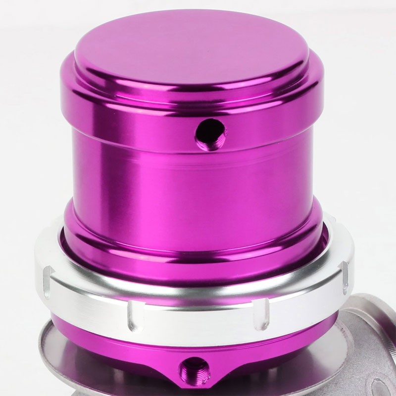 Purple 44mm 14PSI V-Band Clamp-On Turbo 5.25"H External Wastegate Kit+Spring T22