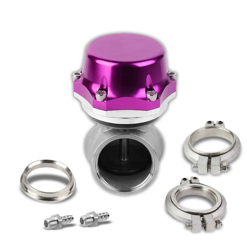 Universal Purple 50mm 14PSI V-Band Turbo 5.25"Height External Wastegate+Spring