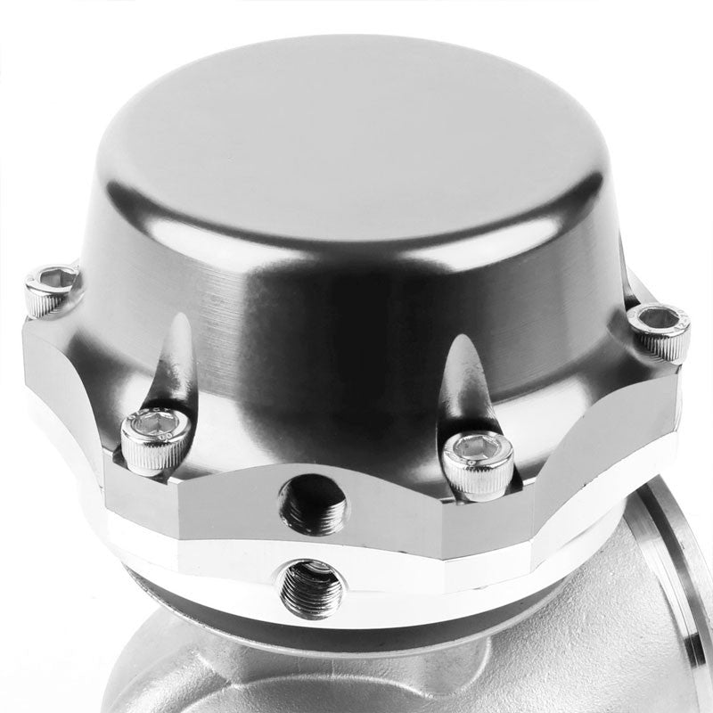 Universal Silver 50mm 14PSI V-Band Turbo 5.25"Height External Wastegate+Spring