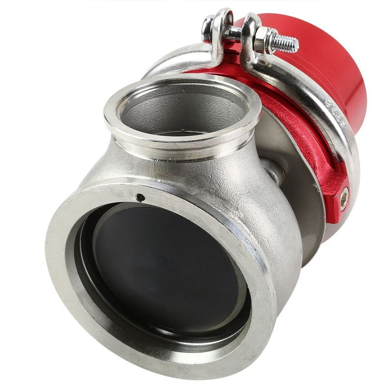 Red 60mm 5/12/14 PSI V-Band Turbocharger 6.50"H External Wastegate+Spring T11