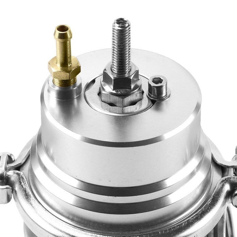 Silver 60mm 5/12/14 PSI V-Band Turbocharger 6.50"H External Wastegate+Spring T11