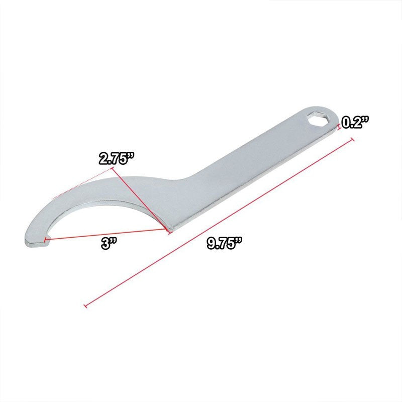 Metallic Steel Coilover/Coil Spring Sleeve 3.00" Adjustment Damper Wrench/Spanner-Suspension-BuildFastCar