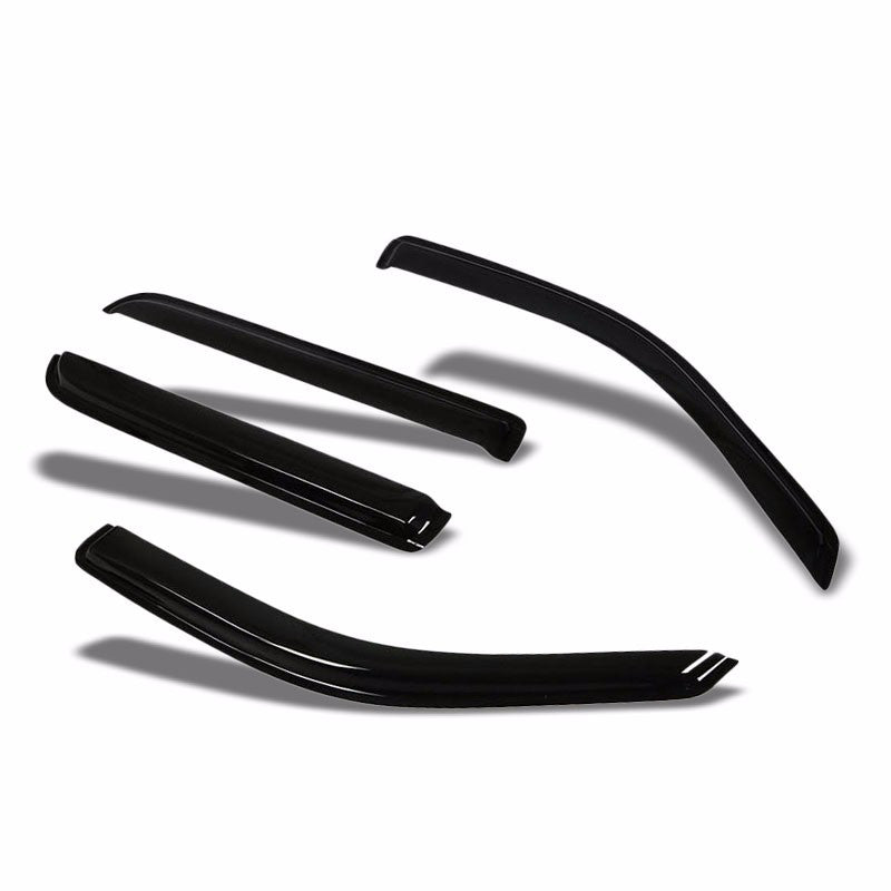 Smoke Tinted Side Window Wind/Rain Vent Deflectors Visors Guard For 02-10 Explorer-Exterior-BuildFastCar