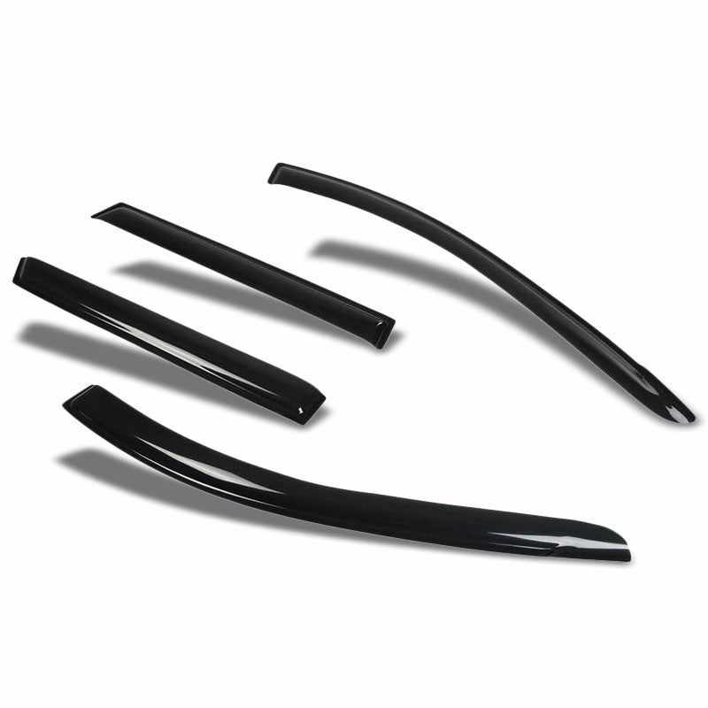 Smoke Tinted Side Window Wind/Rain Vent Deflectors Visor Guard For 09-13 Matrix-Exterior-BuildFastCar