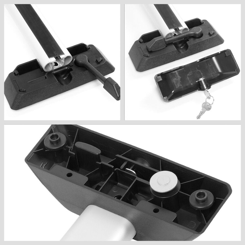 Black Top Roof Rack Crossbar Bracket For 06-10 Hummer H3