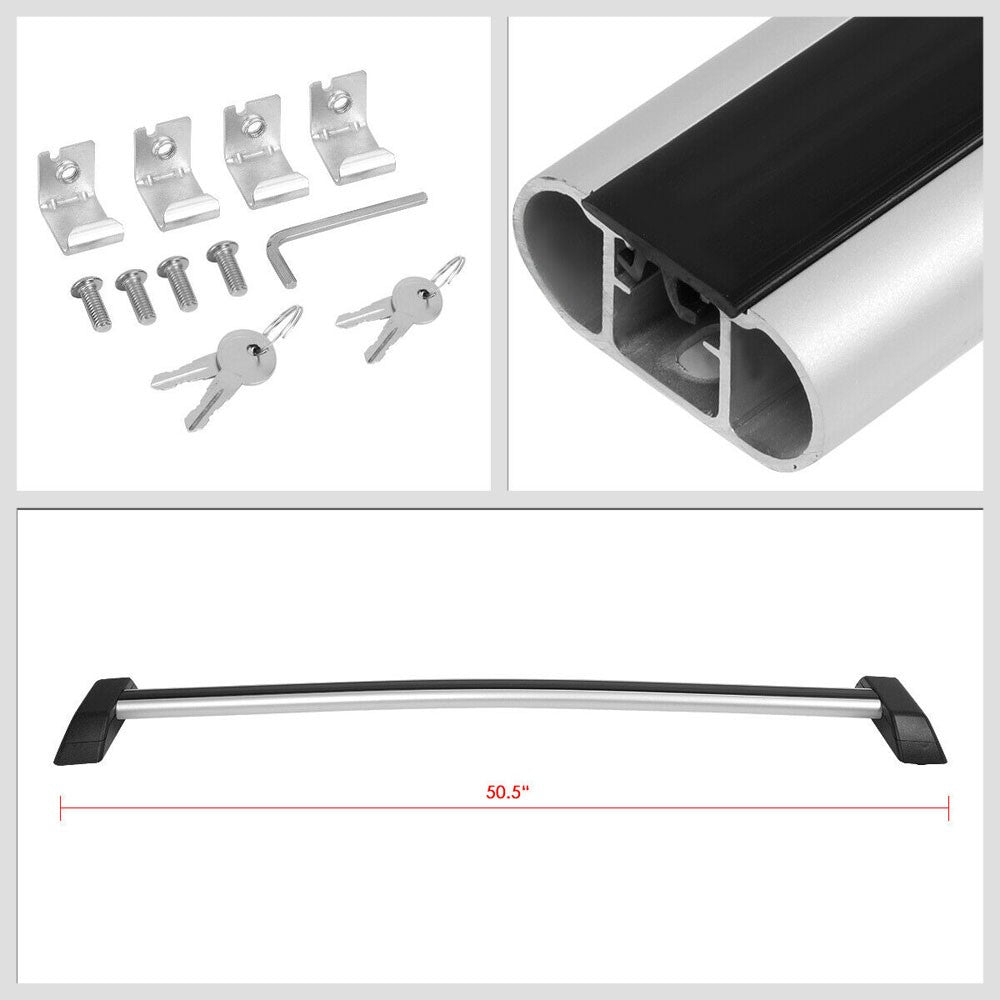 Black Top Roof Rack Crossbar Bracket For 06-10 Hummer H3