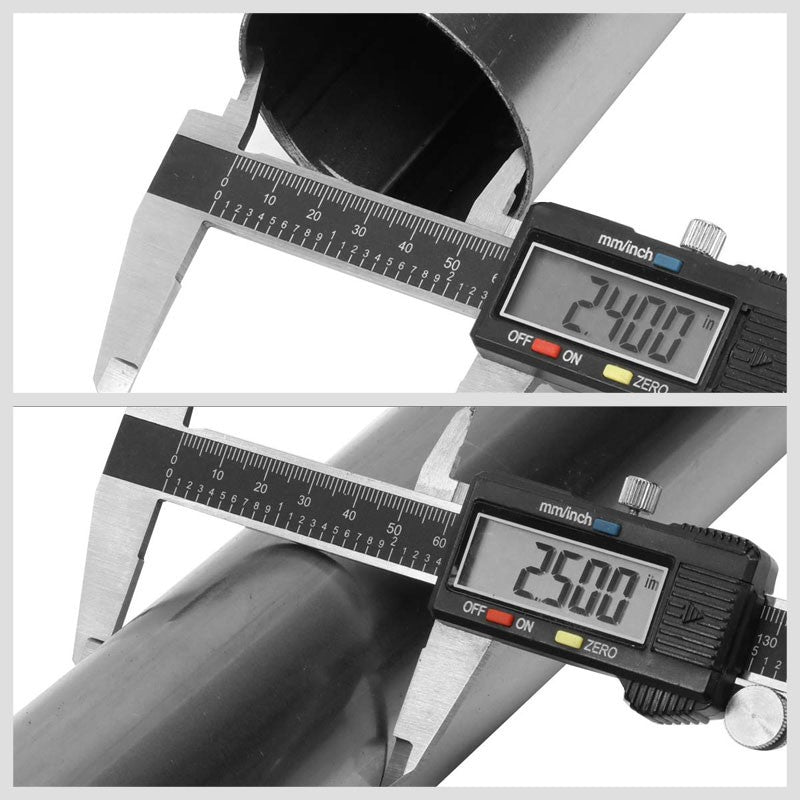 Mild Steel 16-Gauge Slip-Fit DIY Custom Mandrel 2.5" 16 Pieces Exhaust Pipe Kit-Universal Tube-BuildFastCar