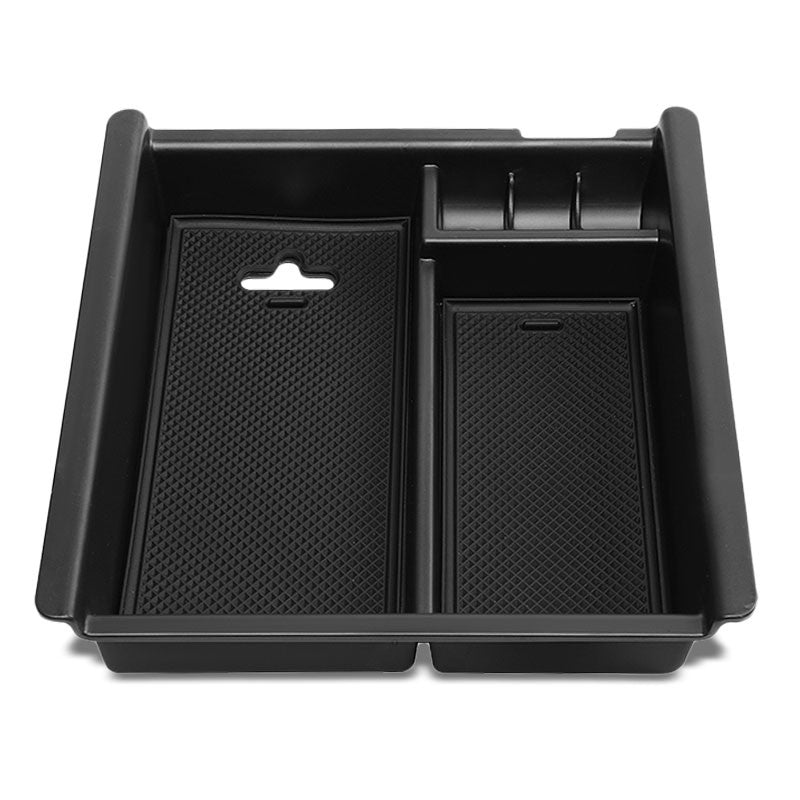 Black Center Console Storage Organizer Top Tray Lid For 16-18 Toyota Tacoma DOHC-Interior-BuildFastCar