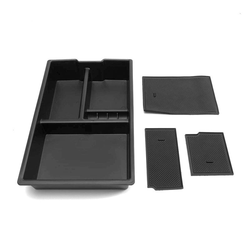 Black Center Console Storage Organizer Top Tray Lid For 09-10 Dodge Ram 1500-Interior-BuildFastCar