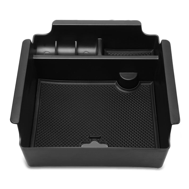 Black Center Console Storage Organizer Top Tray Lid For 16-17 Nissan Maxima 3.5L-Interior-BuildFastCar