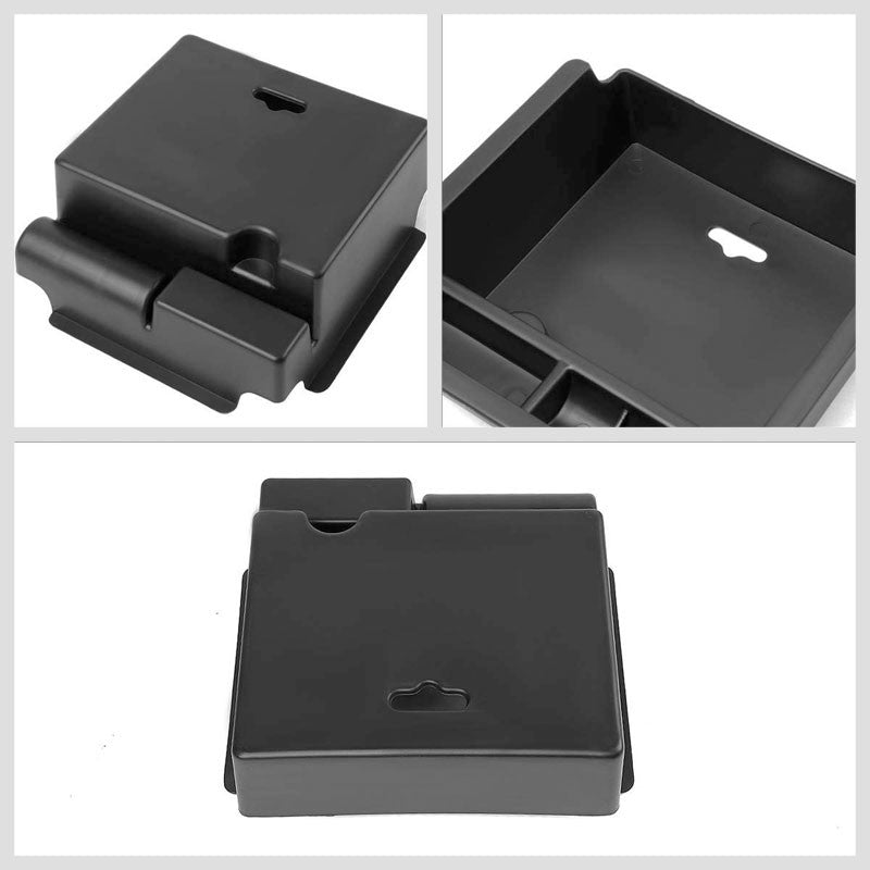 Black Center Console Storage Organizer Top Tray Lid For 16-17 Nissan Maxima 3.5L-Interior-BuildFastCar