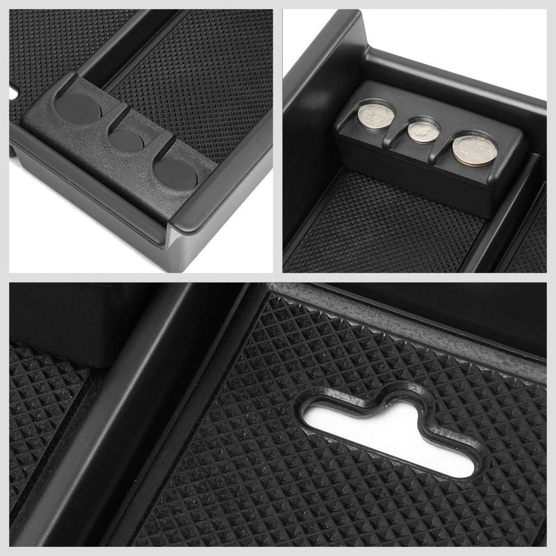Black Center Console Organizer Coin Holder Top Tray Lid For 10-18 Toyota 4Runner-Interior-BuildFastCar
