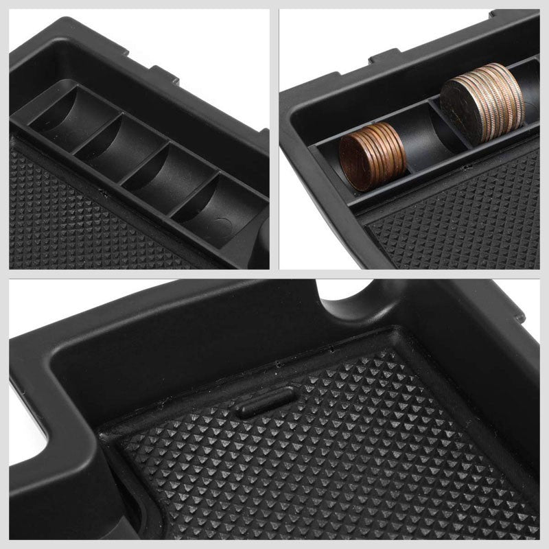 Black Center Console Storage Organizer Top Tray Lid For 16-17 Subaru Crosstrek-Interior-BuildFastCar