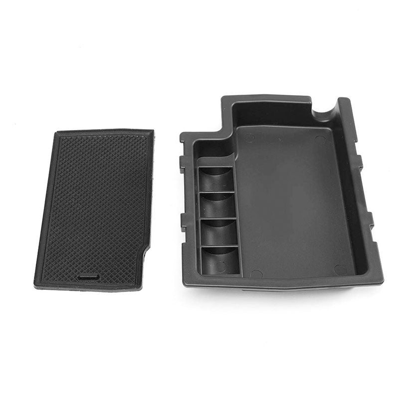Black Center Console Storage Organizer Top Tray Lid For 16-17 Subaru Crosstrek-Interior-BuildFastCar