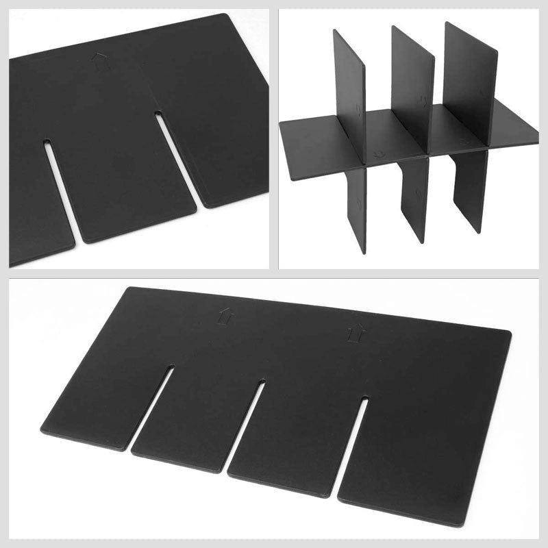 Black Center Console Storage Organizer Insert Divider For 05-15 Toyota Tacoma-Interior-BuildFastCar