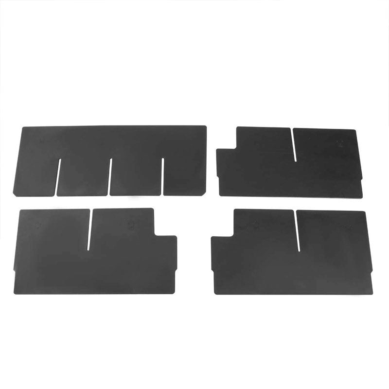 Black Center Console Organizer Insert Divider For 14-18 Silverado 1500/2500 HD-Interior-BuildFastCar