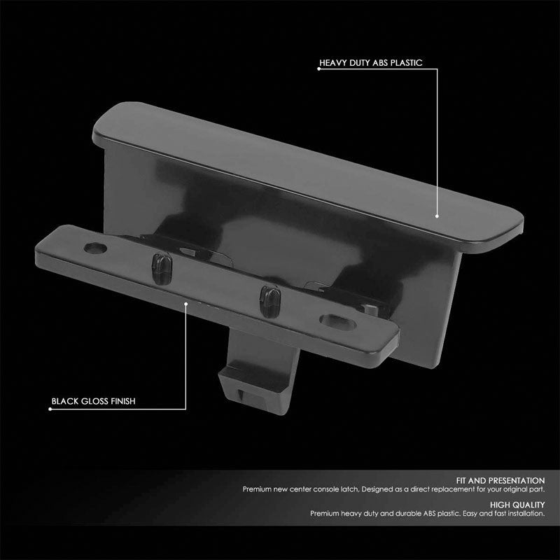 Black OE Center Console Latch For 07-13 Chevrolet Silverado 1500/GMC Sierra 1500-Interior-BuildFastCar